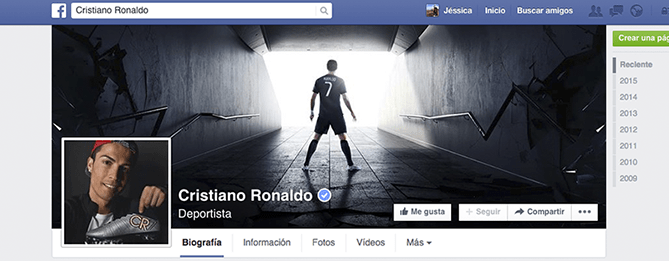 El Facebook de CR7 y su estrategia de marketing online 